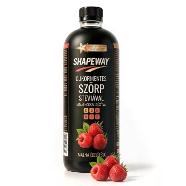   SHAPEWAY Málna ízű szörp vitaminokkal, édesítőszerekkel 1 000 ml